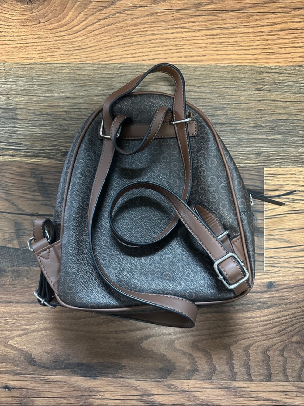 Guess Two-Tone Brown Backpack - Picture 2 of 6